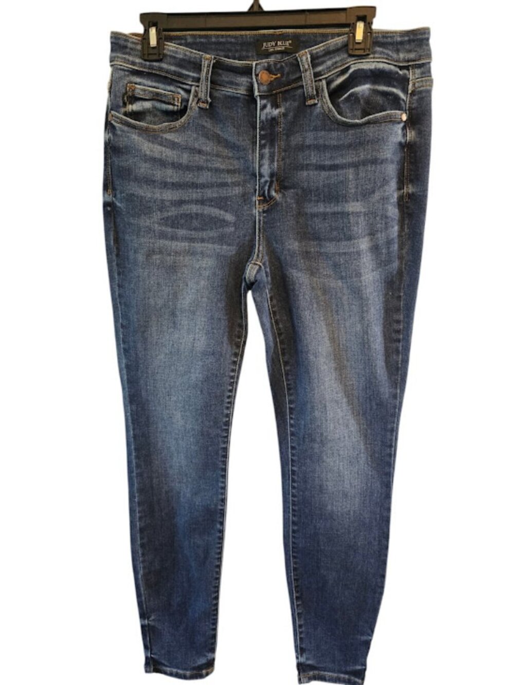 COTTON BLEND SKINNY FIT JEANS JUDY BLUE SIZE 31 MEDIUM WASH